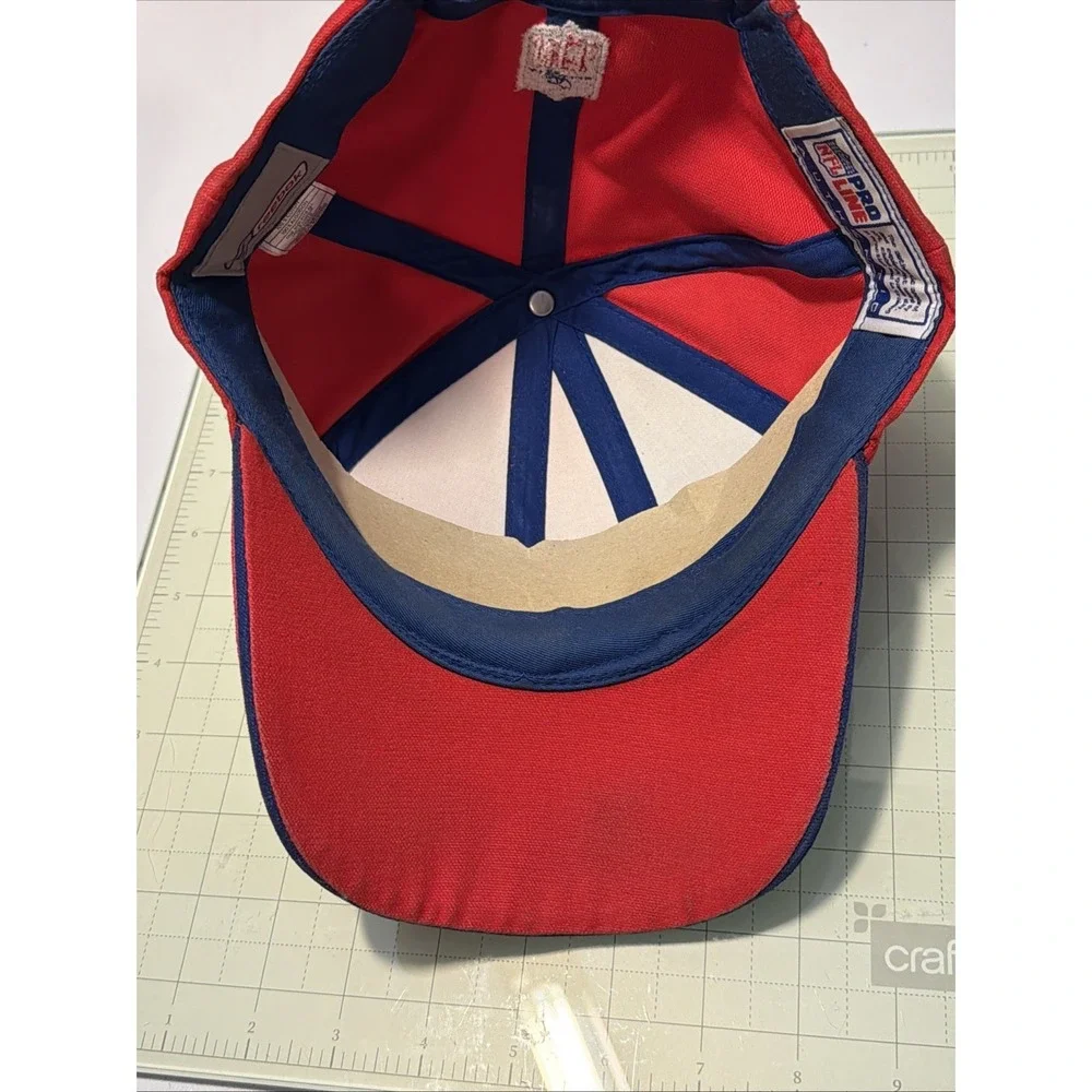 NFL Reebok Pro Line NY Giants Red/Blue Strapback Hat Cap One Size‎ Fits All